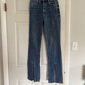 Pistola Denim Front Slit Jeans